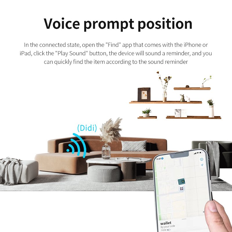 MFi Certified Air Tag Wallet Finder With NFC Function Smart Card Finder Find My Device Itag Tracker Locator For IPhone Phone